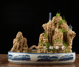 吸水石盆景 吸水石盆景
